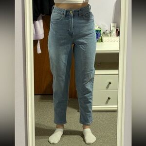 H&M High-Rise Medium Wash Mom Jeans
